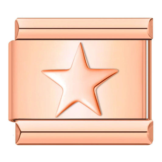 Star, on Rose Gold - Charms Official