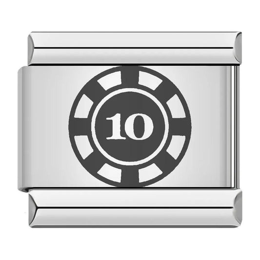 Token of 10, on Silver - Charms Official