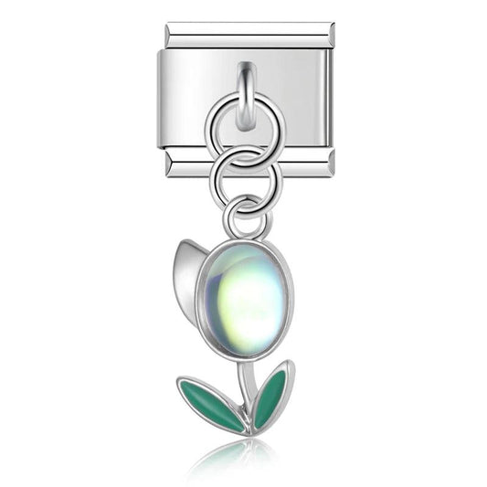 Tulip, on Silver - Charms Official