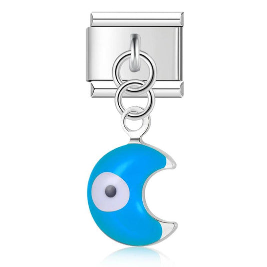 Turquoise Moon with One Eye - Charms Official