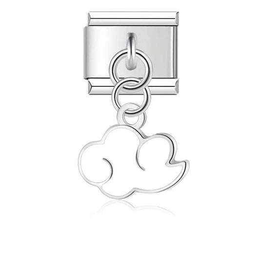 White Cloud, on Silver - Charms Official