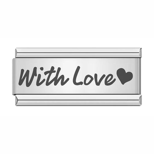 With Love, on Silver - Charms Official