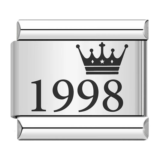 Year 1998, on Silver - Charms Official