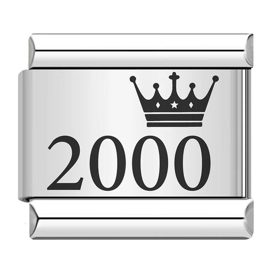 Year 2000, on Silver - Charms Official