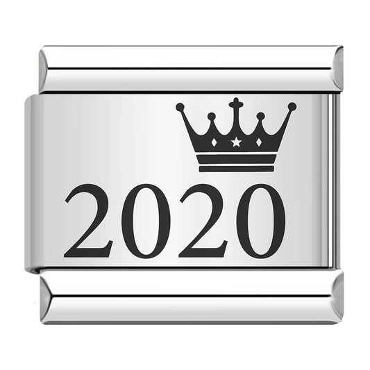 Year 2020, on Silver - Charms Official