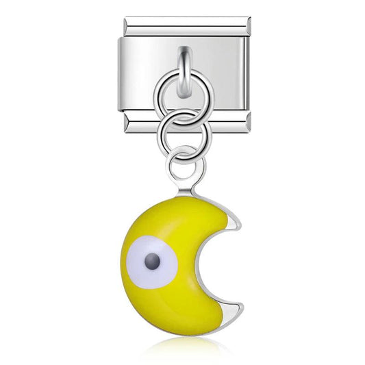 Yellow Moon with One Eye - Charms Official